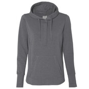 Ladies' Omega Stretch Snap-Placket Hooded Sweatshirt