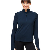 Ladies' Marbled Jersey Fairway Quarter-Zip