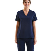 Ladies' Limitless V-Neck Stretch Scrub Top