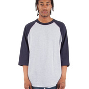 Unisex Raglan Three-Quarter Sleeve T-Shirt