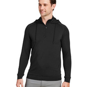 Unisex Vandyke Quarter-Zip Hooded Pullover