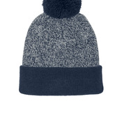 Halftime Heather Pom Beanie