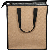 Jute Lunch Cooler Tote Bag